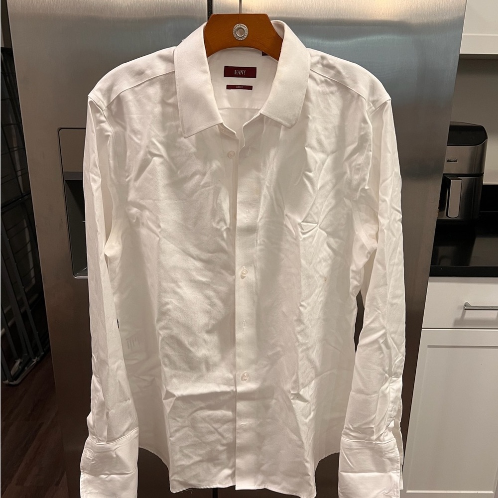 Fay White Dress Shirt Classic Formal Attire